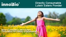Convenient lutein formulation for dietary supplements.