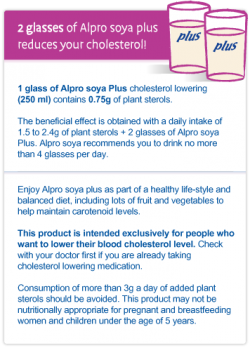 Alpro adds plant sterols to soy drink