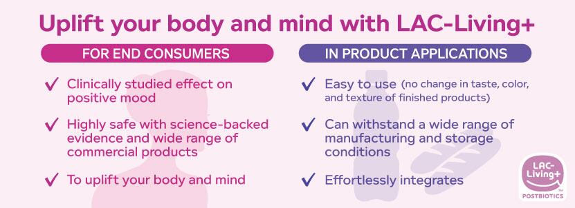 Uplift your body and mind with LAC-Living+