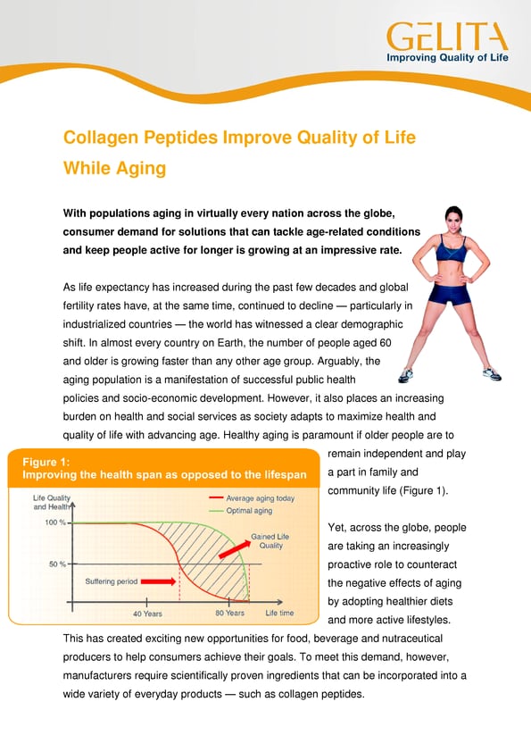 Collagen Peptide Innovations for Healthy Aging