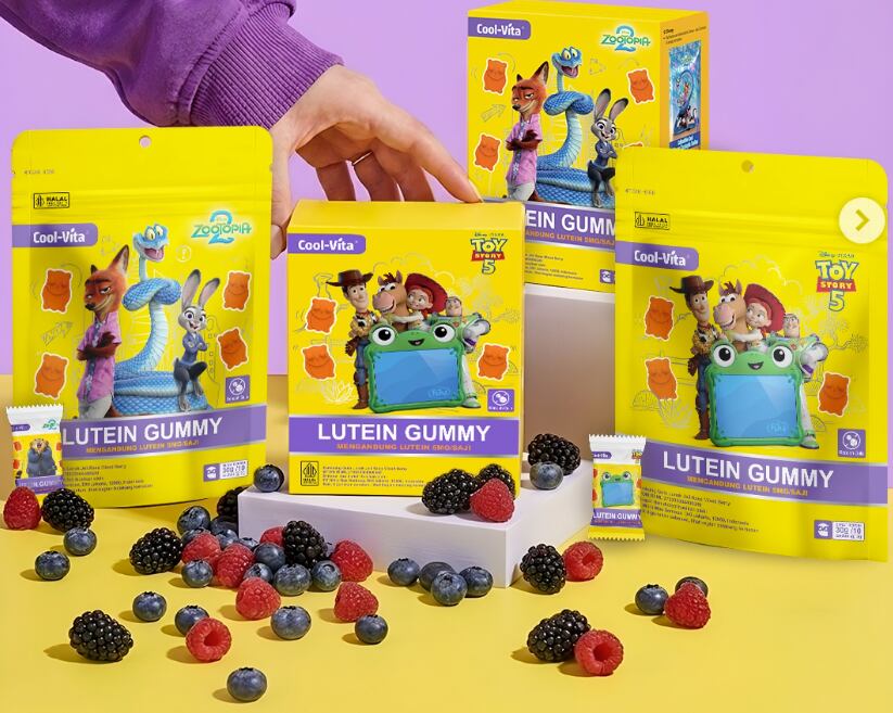 Cool-Vita has launched kids gummies with Disney characters printed on the packaging.