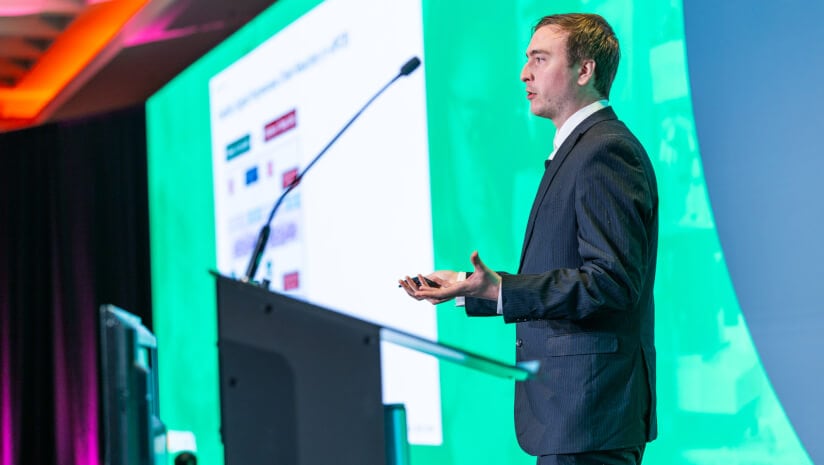 Scientific Frontiers industry winner Trevor Kirby of AG1 presents "A preliminary exploration of alternative methods for protiotic enumeration".