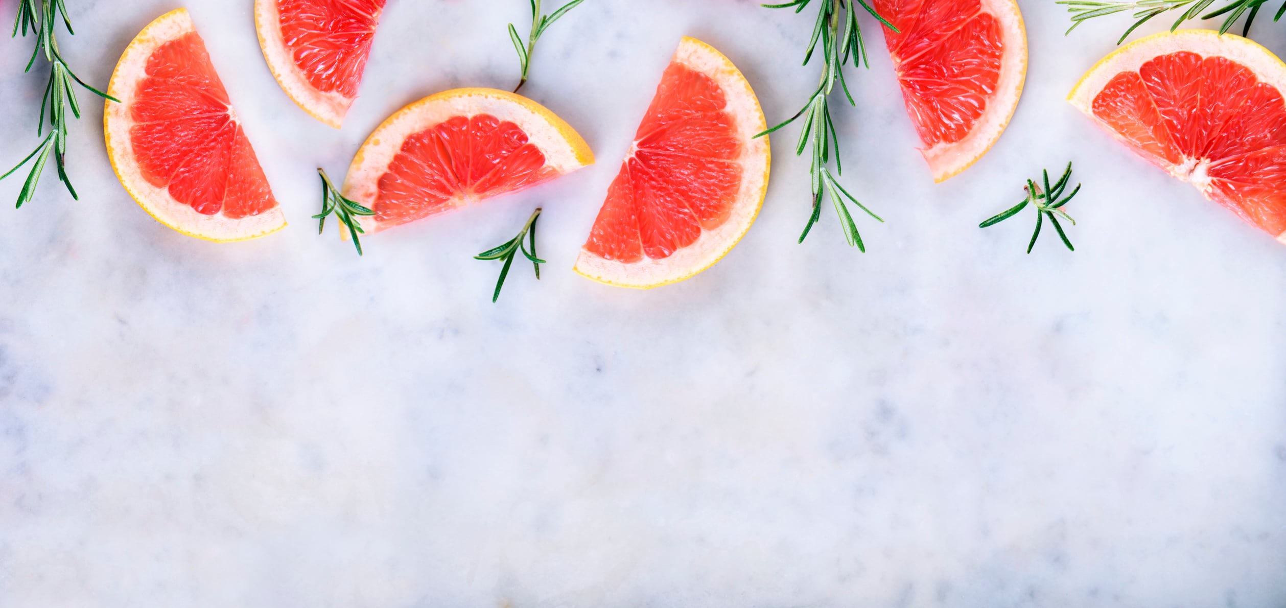 Pink grapefruit and rosemary