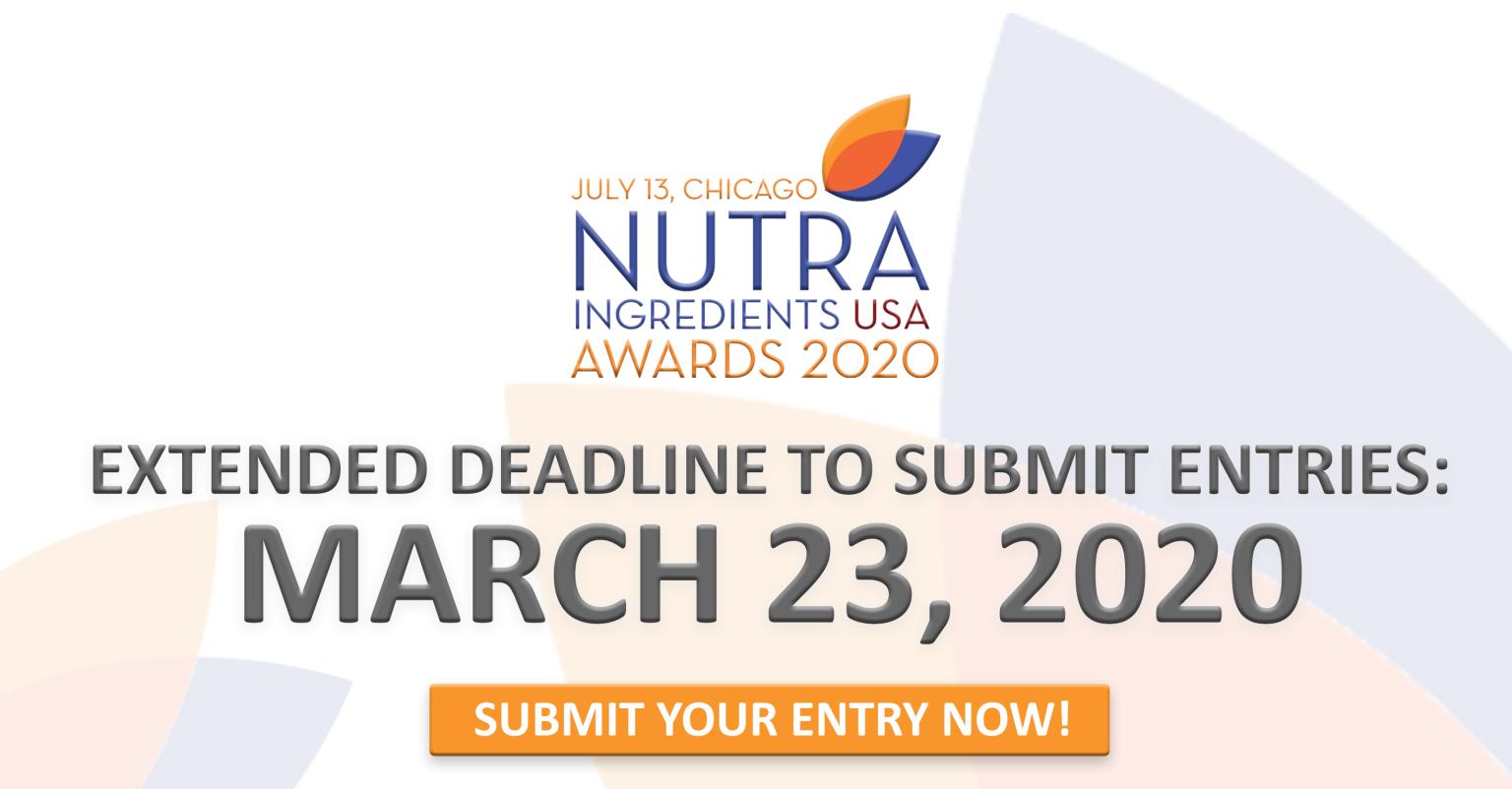 The NutraIngredients-USA Awards — Deadline extended! 