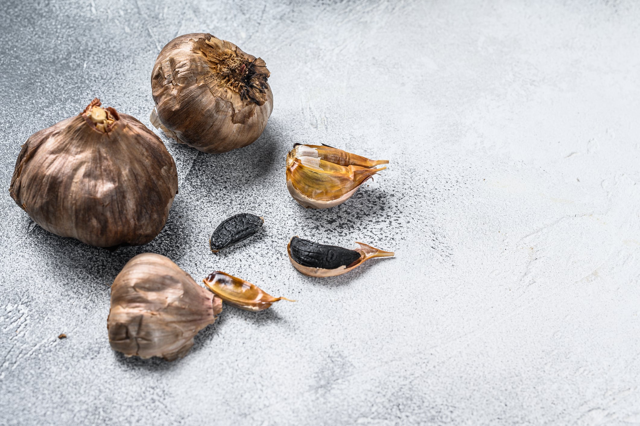 Aged black garlic