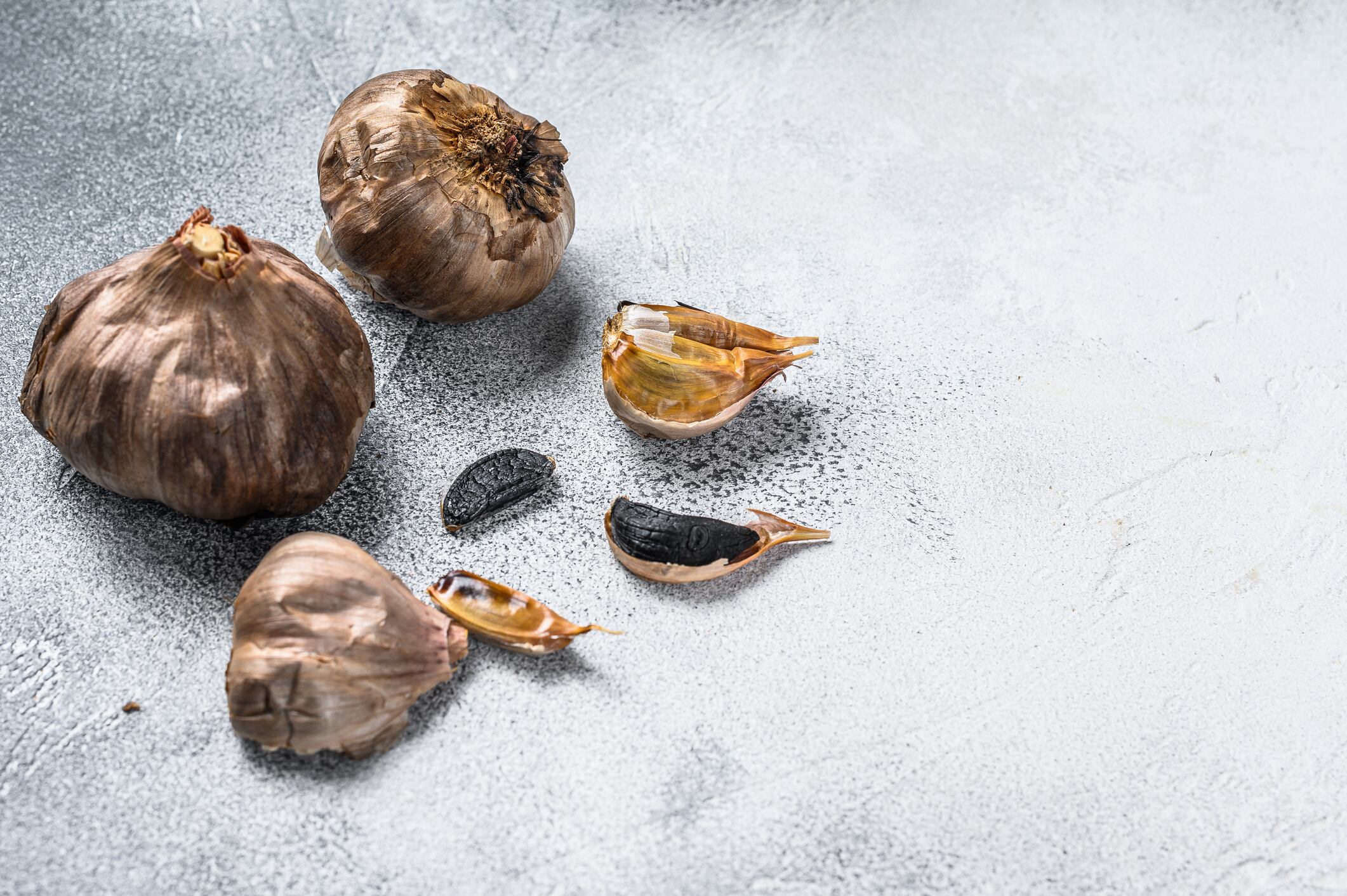 Aged black garlic
