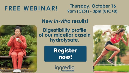 New in-vitro results on digestibility profile of our micellar casein hydrolysate Prodiet®!
