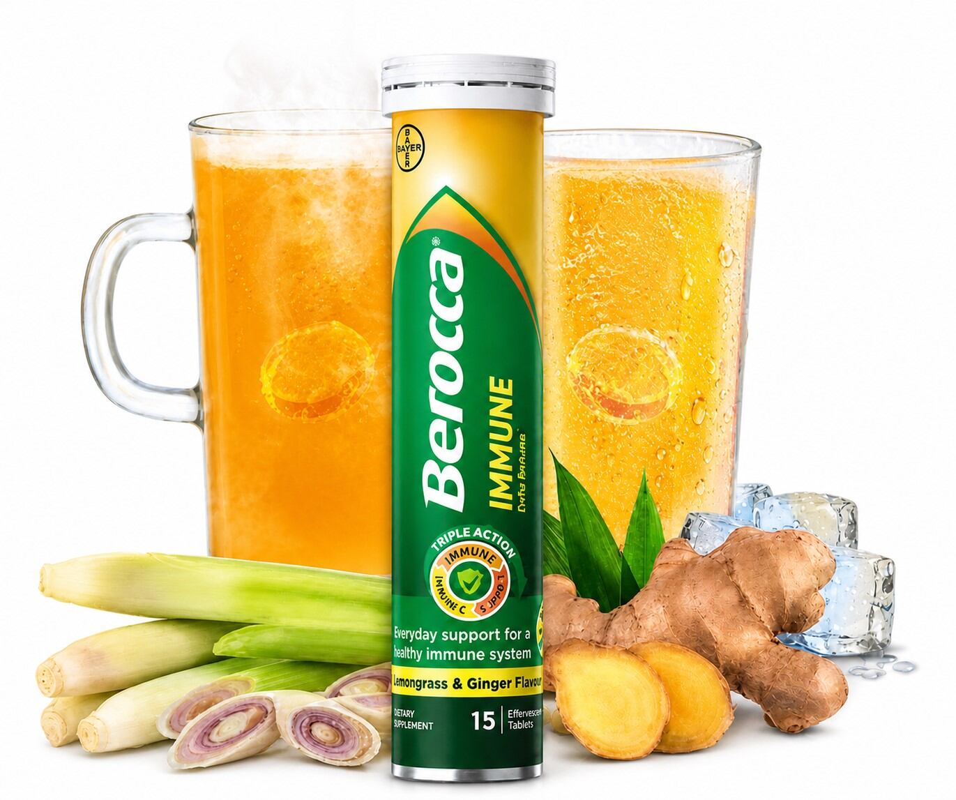 Berocca Immune Lemongrass & Ginger