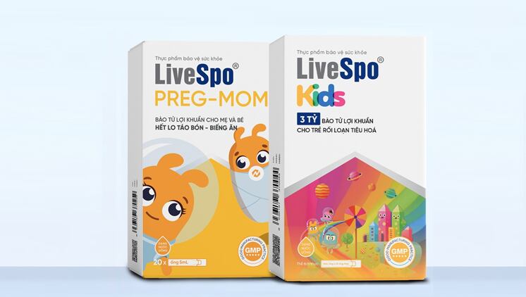 LiveSpo Preg-Mom and LiveSpo Kids liquid probiotics have shown to improve constipation in kids in a 28-day RCT in Vietnam.
