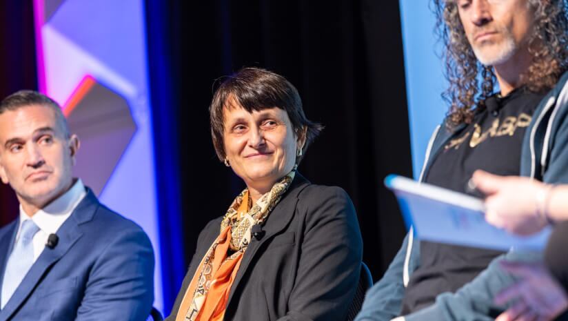 (From left to right) Stefan Pasiakos of the Pennington Biomedical Research Center, Elena Draganoiu of Lubrizol and performance enhacement dietitian and coach Erik Bustillo.