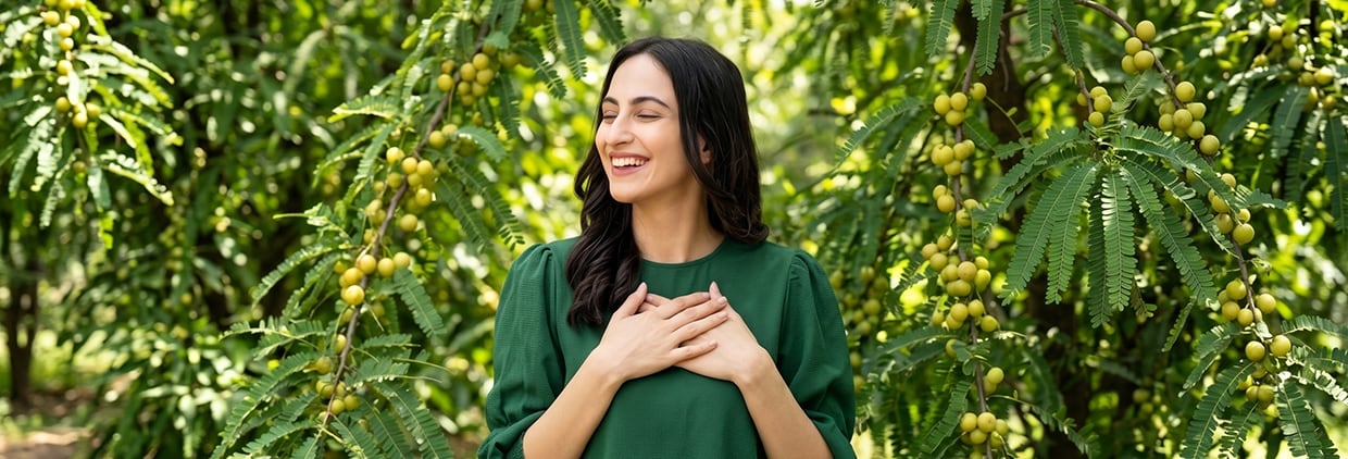 Happy healthy woman