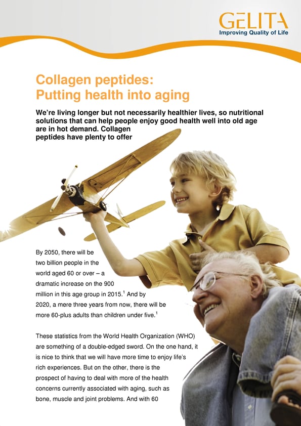 Collagen peptides: Putting health into aging