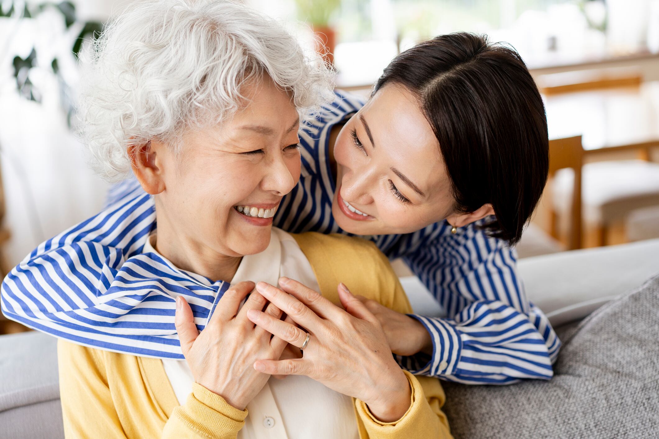 Portrait of two Asian women