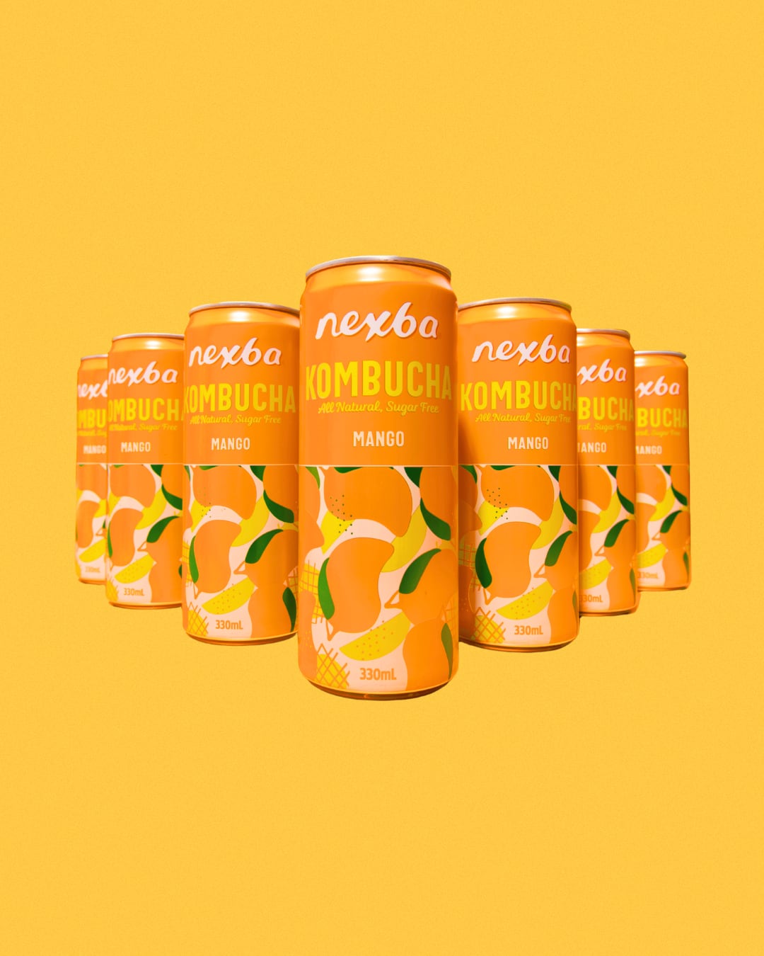 Nexba Kombucha in mango flavor