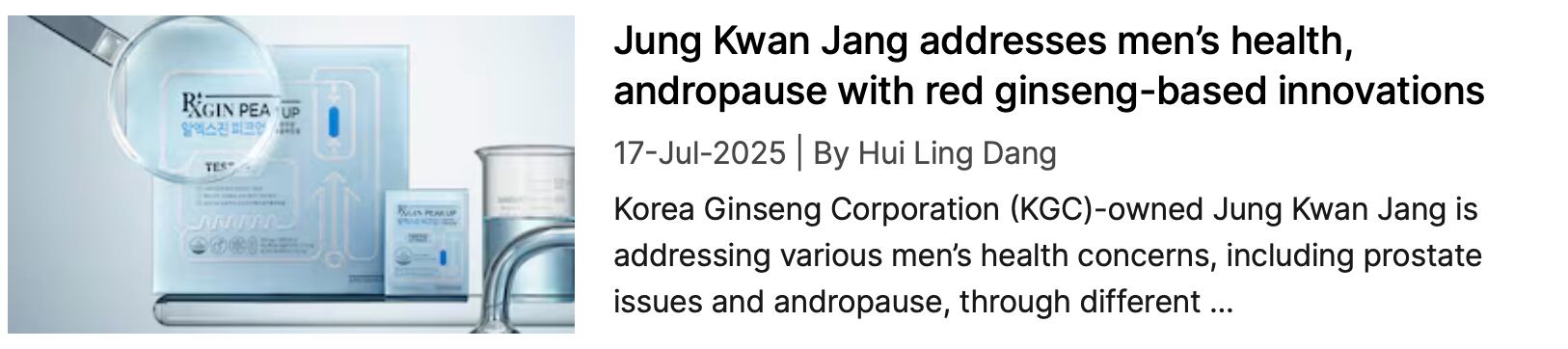 NutraIngredients coverage of Jung Kwan Jang