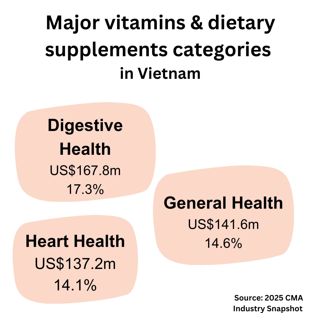 Major VDS categories in Vietnam 2025
