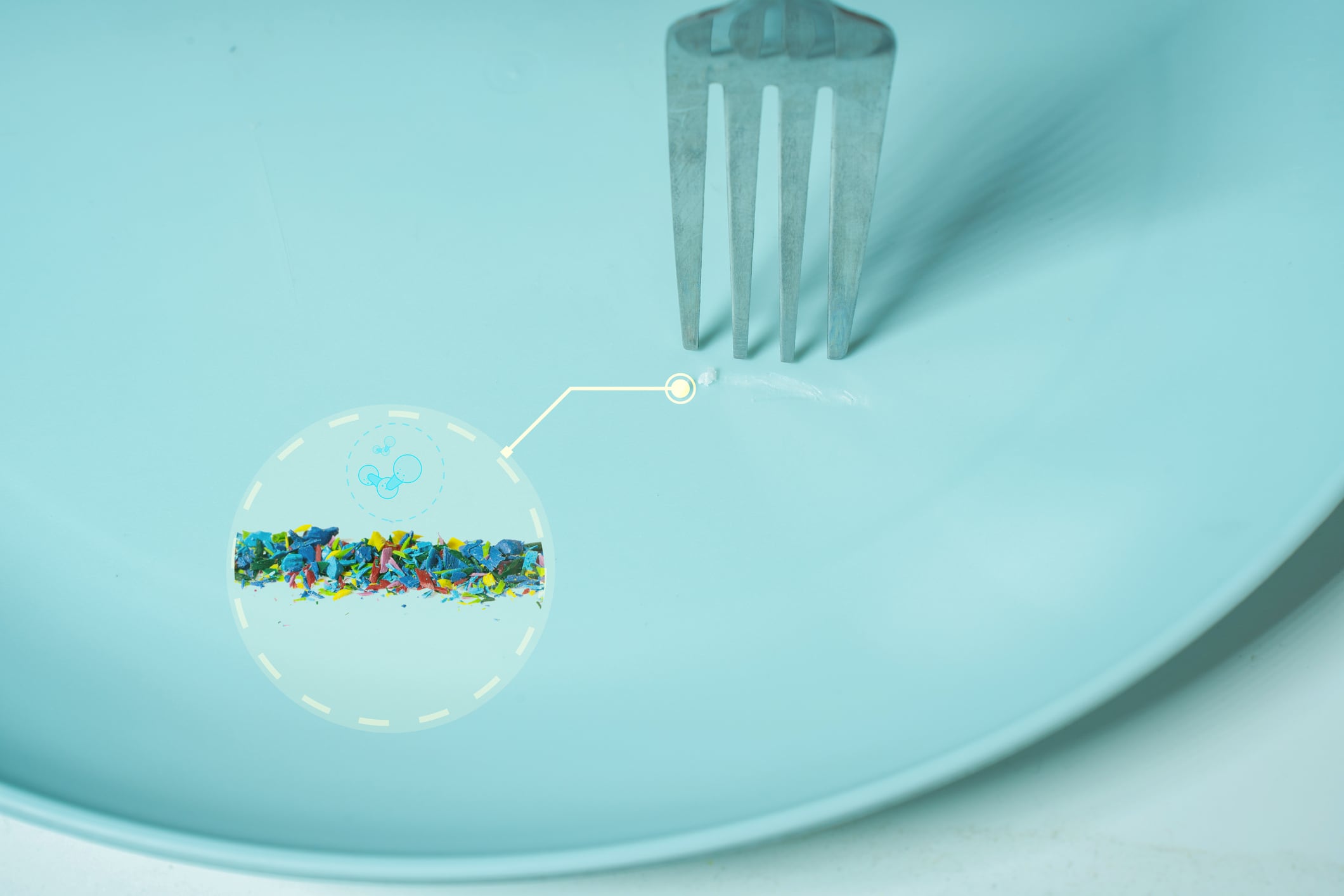 Toxins in food, A single scratch on a Teflon nonstick pan can release up to 9,000 microplastic particles - and nanoplastics into your food.