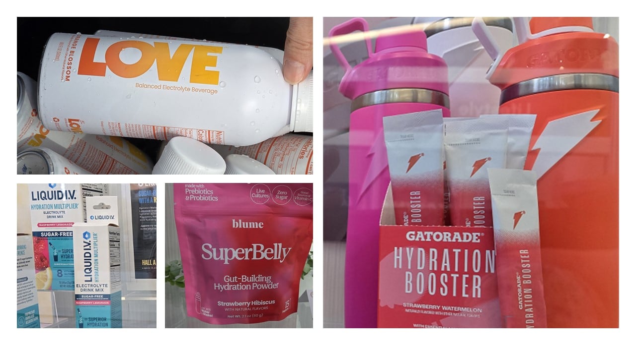 From gummies to powders to RTD beverages -- hydration was a hot trend at Expo West.