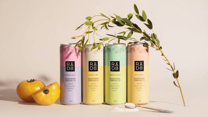 Beverage distributor releases RA.D8 collagen supplement beverage