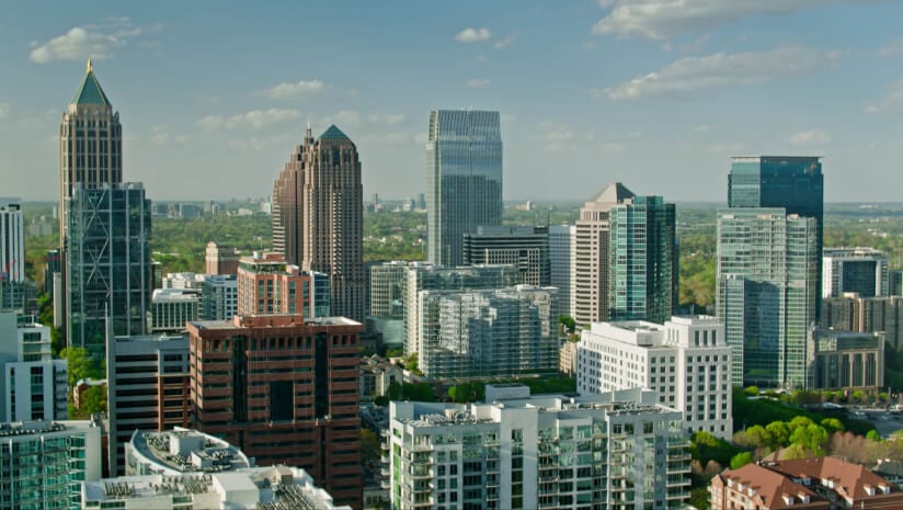 View of midtown Atlanta skyline