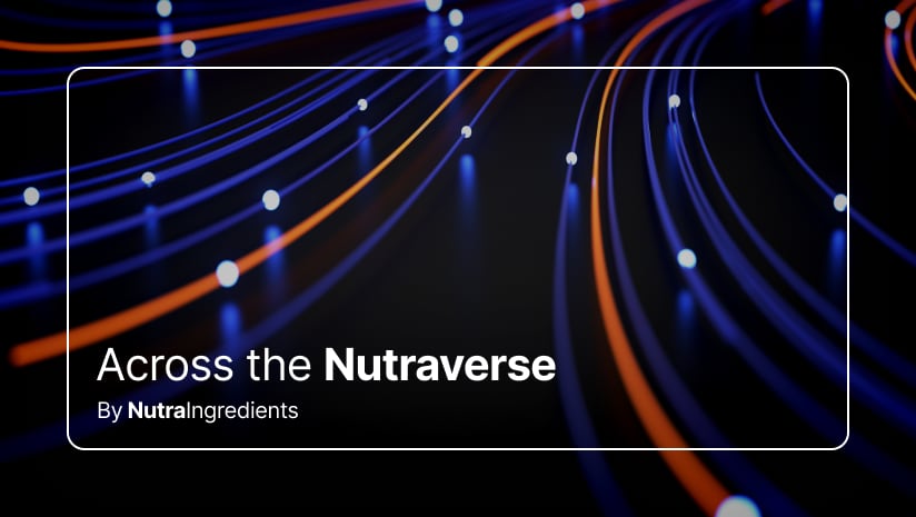 Science concept art with orange and blue laser lines
