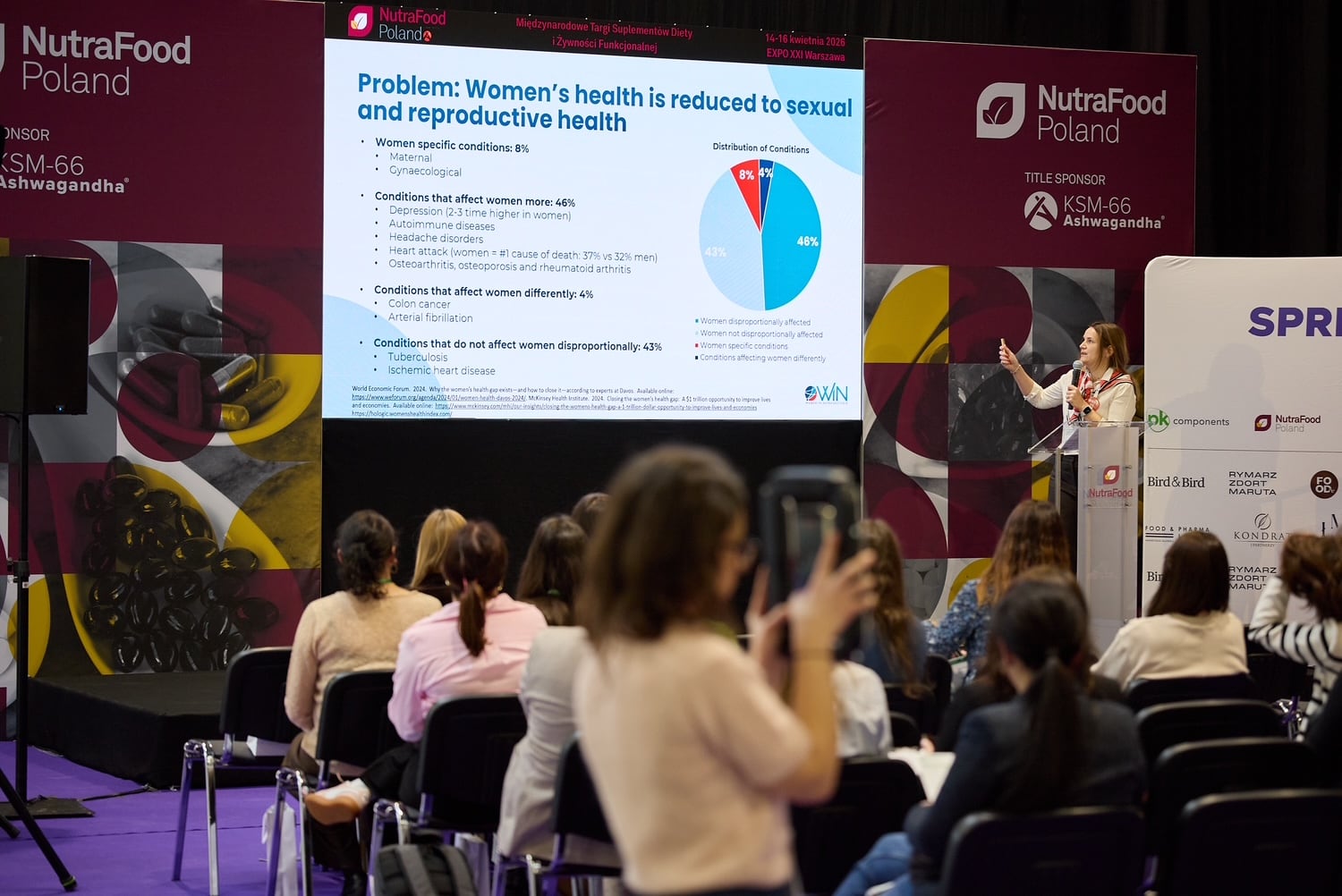 Ewa Hudson, co-chair of WINCEE presenting at the Spring Agenda at Nutrafood Poland