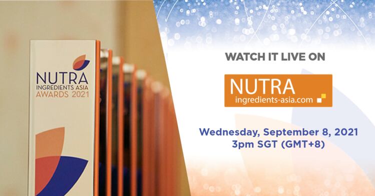 别错过2021年NutraIngredients-Asia奖9月8日的线上颁奖典礼