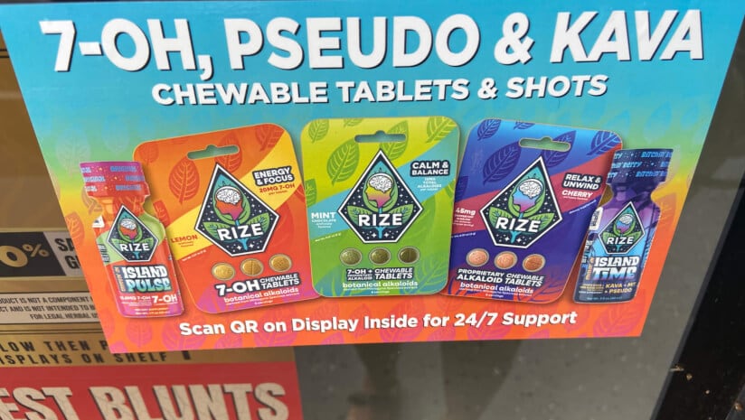As of Sunday, smoke shops in Florida appeared to still sell synthetic 7-OH products despite a statewide ban of them implemented on Wednesday.