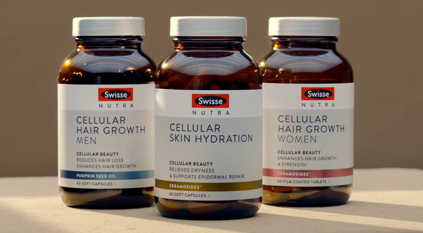 Swisse Nutra's range of cellular health products.