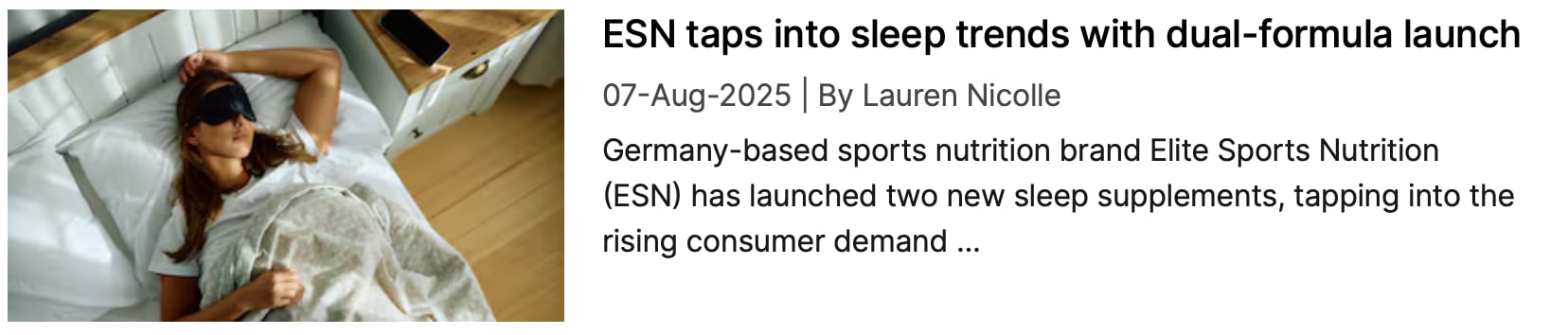 ESN dual-formula
