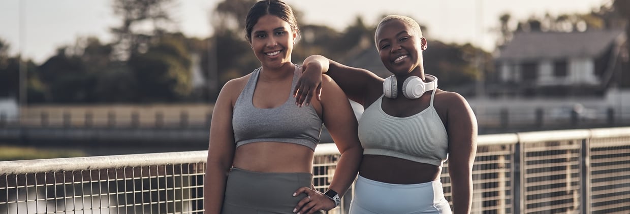 two women working out