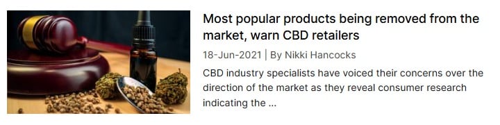 Most popular products being removed from the market, warn CBD retailers