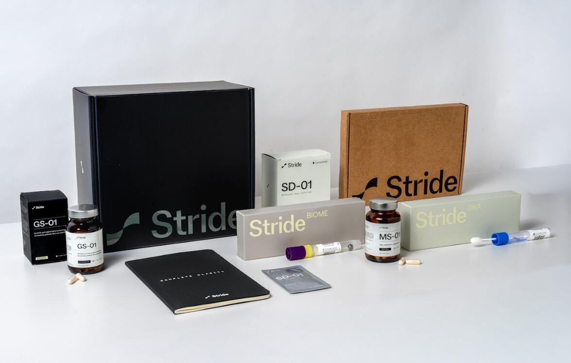 Stride's suite of testing products and supplements