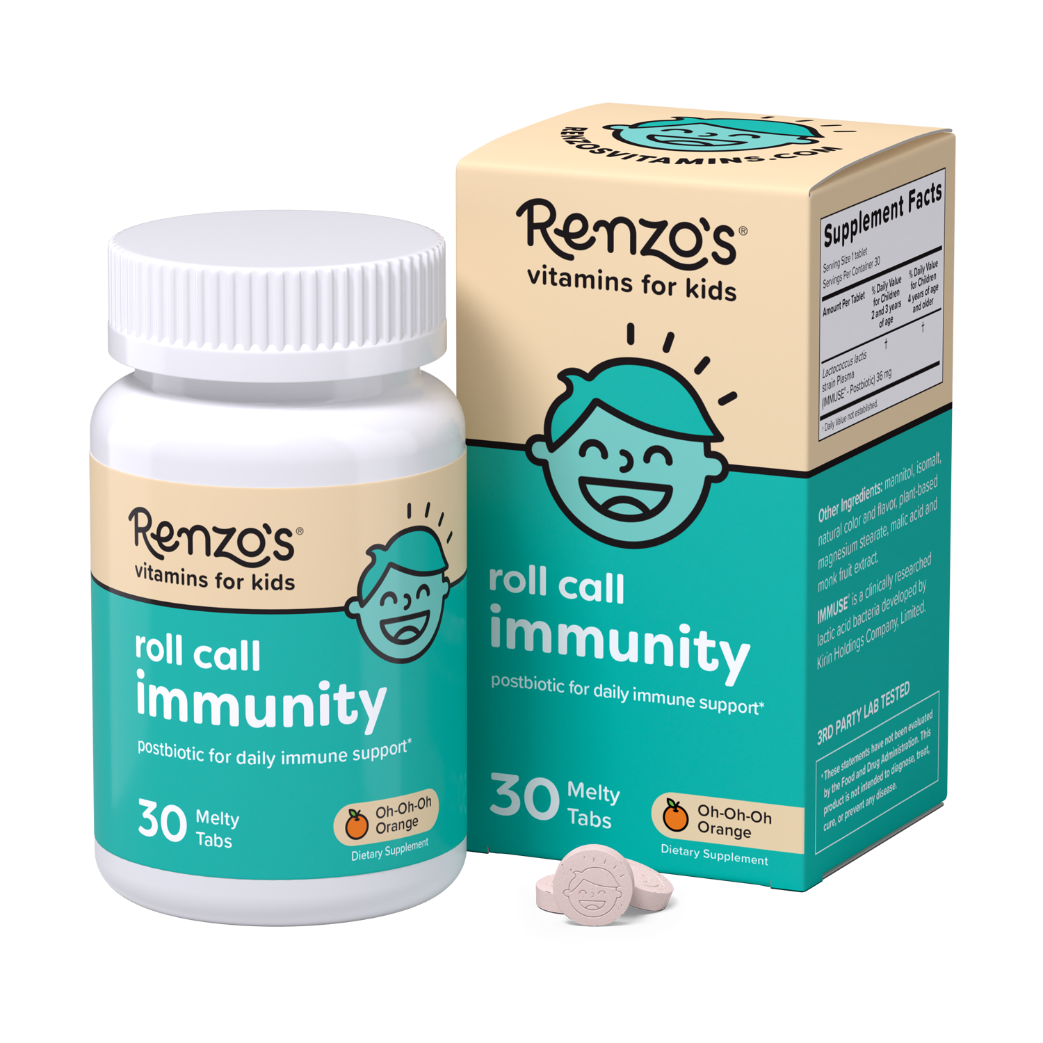 Product image of Roll Call Immunity by Renzo’s Vitamins