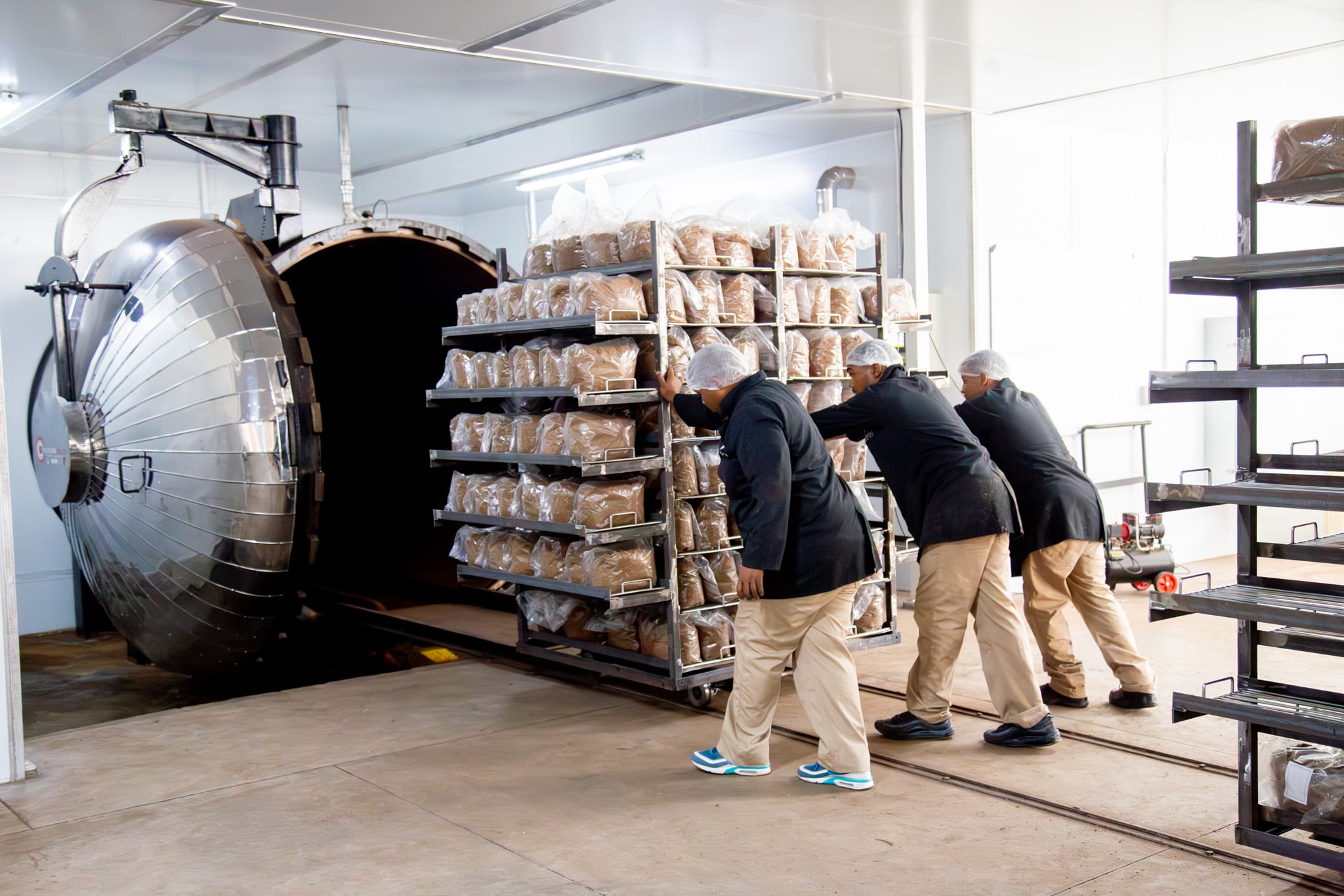 Substrate sterilization at Bioshroom