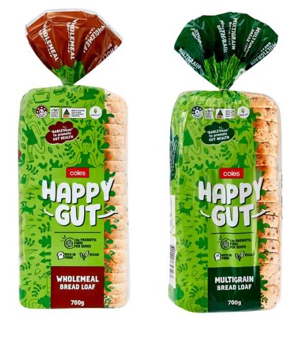 Coles Happy Gut Wholemeal and Multigrain