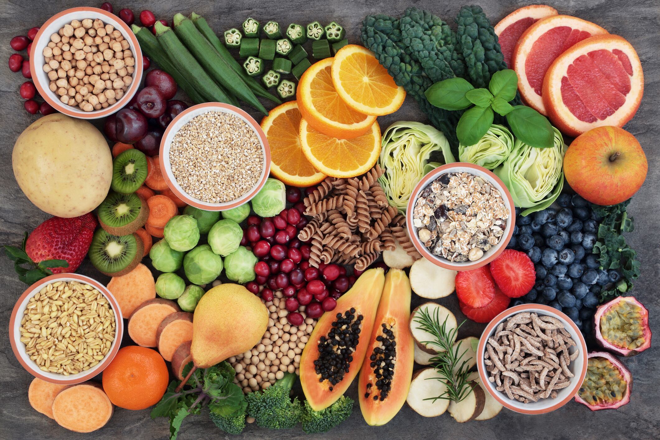 Healthy Food with High Fiber Content