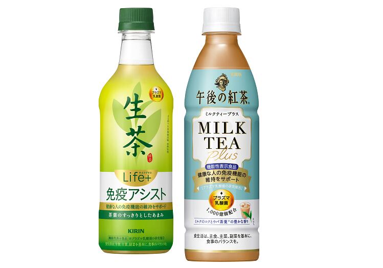 Health beverage boom: Kirin adds immune ingredient to teas on back