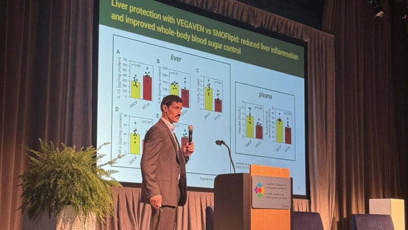 Bringing the science to the stage, Dr. Michael Zaugg, MD, MBA, FRCPC, presented the research findings at the Regenerate Symposium and highlighted their implications for the field.