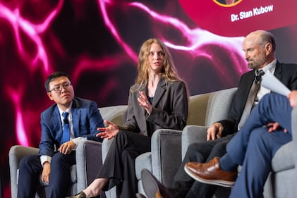 Stephen Daniells, PhD, moderated a panel featuring Dr. Stan Kubow of McGill University, Dr. Anna Lindell of Cambiotics and Dr. Chitong Rao of BluePha on the potential for microbiome-based interventions to help mitigate the effects of environmental pollutants and toxins. "The field has a lot of promise with using the gut microbiome as a whole or probiotics to mediate some of the toxicity," said Lindell.