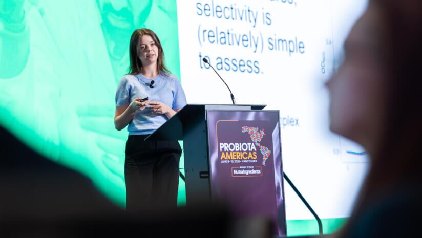 Scientific Frontiers student winner Rachel Asbury presents "High-throughput culturomics reveals prebiotic selectivity within the gut microbiota".