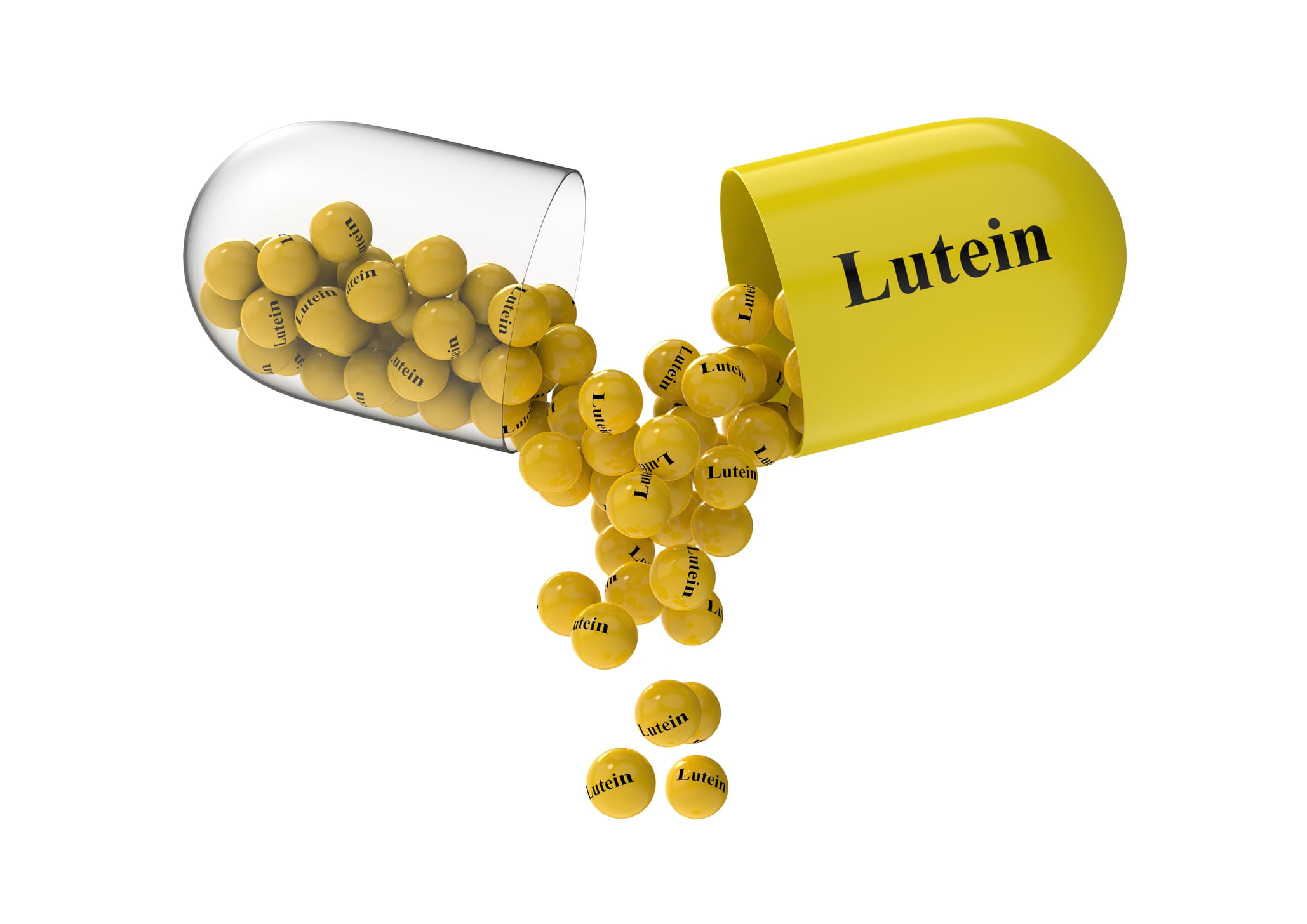 Lutein supplement concept