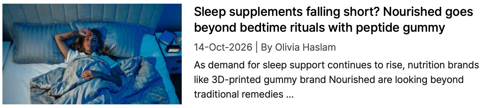 Nourished sleep peptide gummy