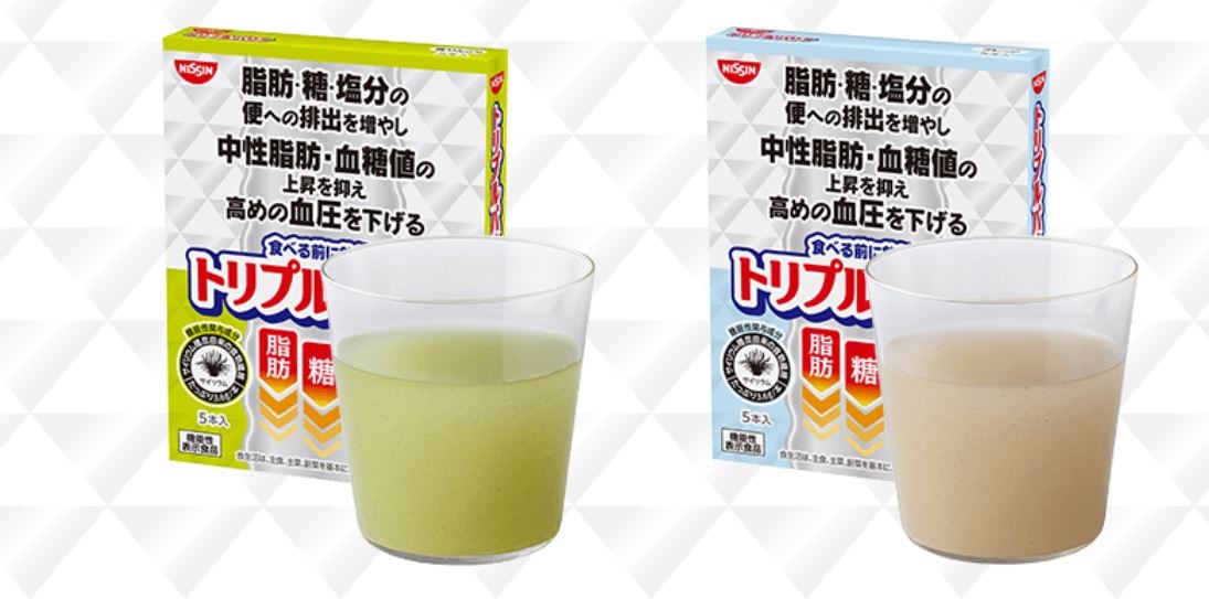 トリプルアクション：日清、血圧・コレステロール・血糖値を下げる新粉末飲料を発表