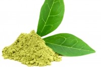 Green tea powder + leaf