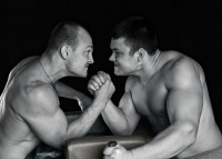 arm wrestle competition sports nutrition muscle business iStock.com MayerV