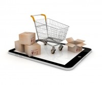 e commerce online shopping basket tablet istock