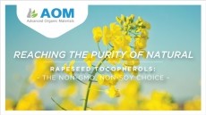 Rapeseed tocopherols: the Non-GMO, Non-Soy choice