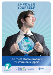 LifeinU™ Bacillus subtilis CU1 : the most stable probiotic for immune support