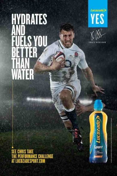 Lucozade used images of sports stars in its ad campaign